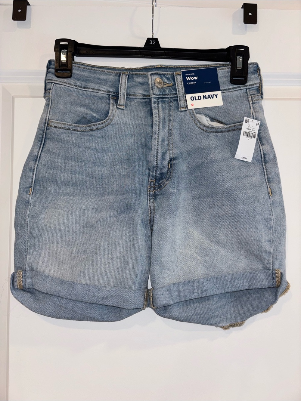 Old Navy Light Wash Denim Rolled Hem Women's Shorts